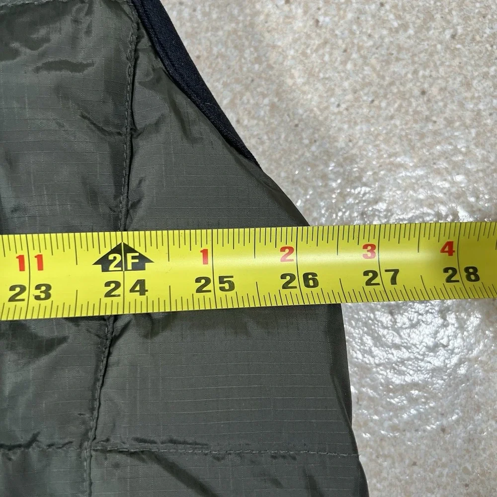 Vintage Eddie Bauer Men's Goose Down Puffer Vest Size 2XL Olive Military Green